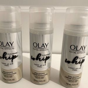 Olay Whip Cleansing Polishing Creme Cleanser Lot 3